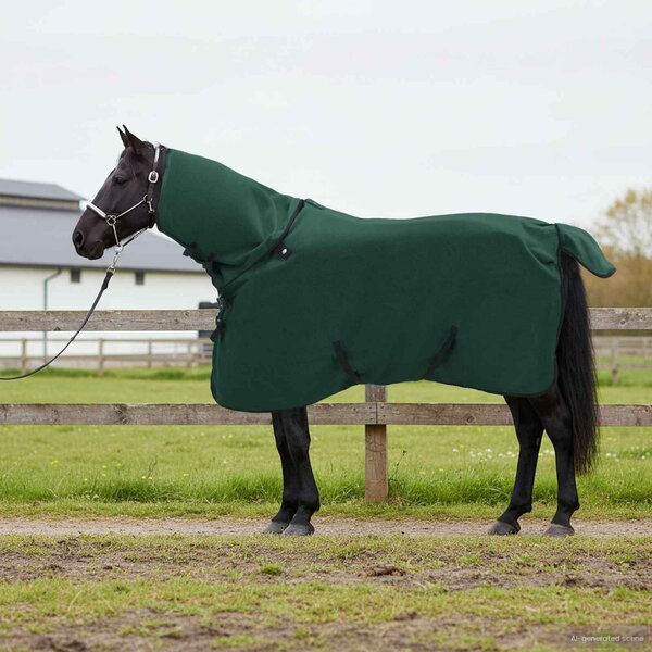 Deka pro koně Tmavě zelená 115 cm Polyester