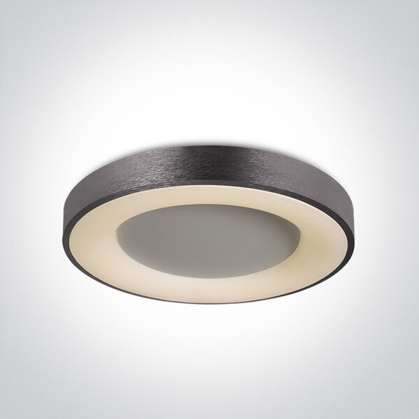 ONE-light Stropní svítidlo Brescia kartáčovaný antracit LED 50W 3000lm 230V IP20 3000K