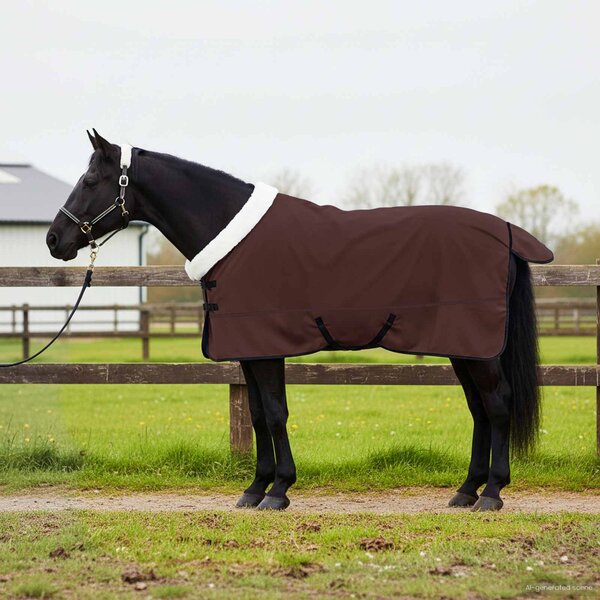 Deka pro koně Úplně tmavě hnědá 125 cm Polartec fleece
