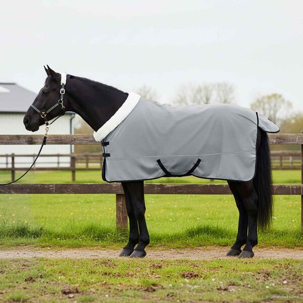 Deka pro koně Tmavě zelená 135 cm Polartec fleece