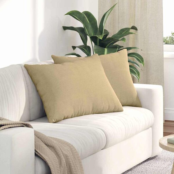 Pohovkové polštáře 2 pcs Šedozelená 70 x 50 cm Žebrovaná látka