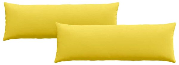Pohovkové polštáře 2 pcs Světlá žlutá 120 x 40 cm textil