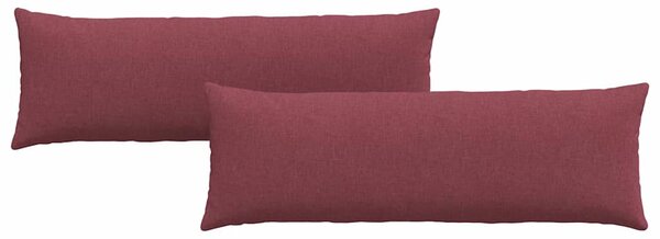 Pohovkové polštáře 2 pcs Víno Červené 120 x 40 cm textil
