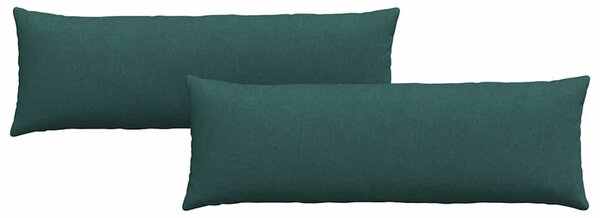 Pohovkové polštáře 2 pcs Tmavě zelená 120 x 40 cm textil