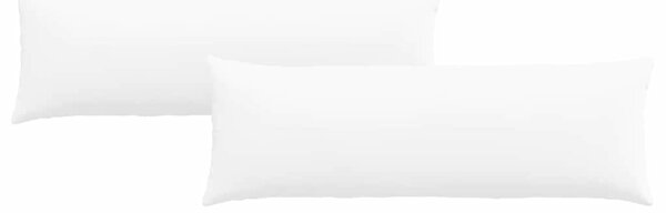 Pohovkové polštáře 2 pcs Bílá 120 x 40 cm textil