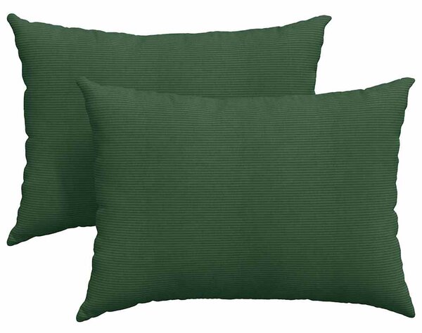 Pohovkové polštáře 2 pcs Tmavě zelená 70 x 50 cm