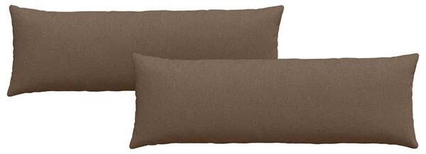 Pohovkové polštáře 2 pcs Hnědá 120 x 40 cm textil