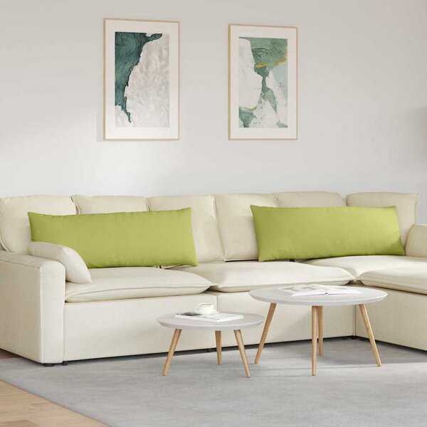 Pohovkové polštáře 2 pcs Světlá zelená 120 x 40 cm textil
