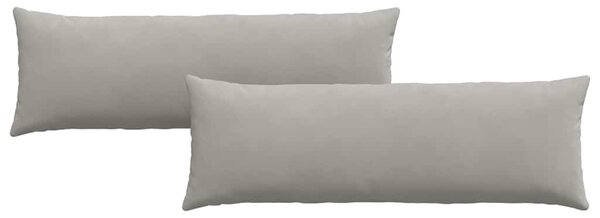 Pohovkové polštáře 2 pcs Světle šedá 120 x 40 cm textil