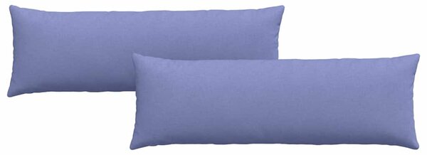 Pohovkové polštáře 2 pcs Modrá džínovina 120 x 40 cm textil