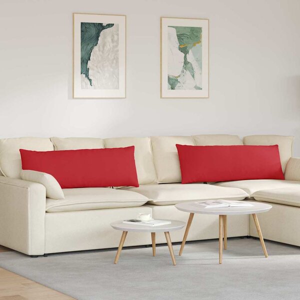 Pohovkové polštáře 2 pcs Červená 120 x 40 cm textil