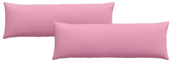 Pohovkové polštáře 2 pcs Růžová 120 x 40 cm textil