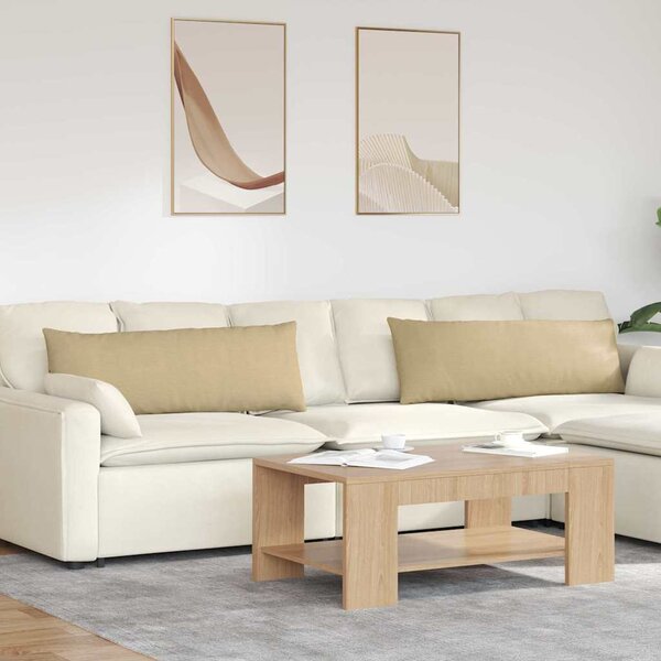 Pohovkové polštáře 2 pcs Šedozelená 120 x 40 cm Žebrovaná látka