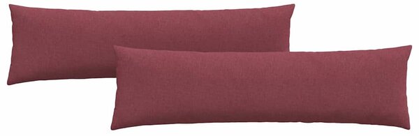 Pohovkové polštáře 2 pcs Víno Červené 145 x 40 cm textil