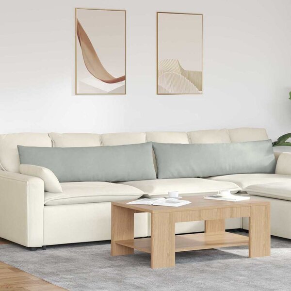Pohovkové polštáře 2 pcs Světle šedá 145 x 40 cm