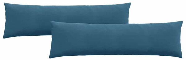 Pohovkové polštáře 2 pcs Modrá 145 x 40 cm Žebrovaná látka