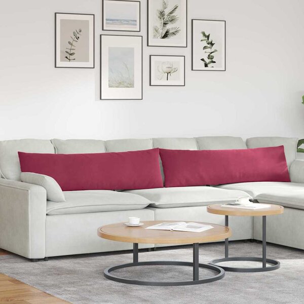 Pohovkové polštáře 2 pcs Víno Červené 145 x 40 cm