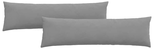 Pohovkové polštáře 2 pcs Tmavě šedá 145 x 40 cm textil