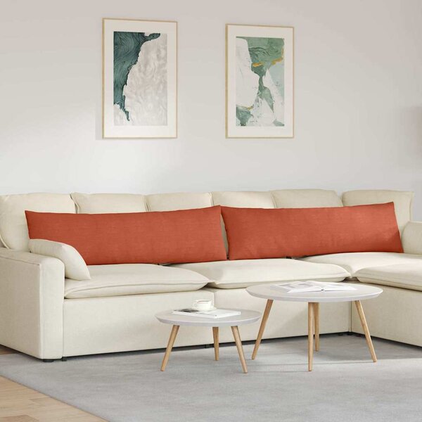 Pohovkové polštáře 2 pcs Červená oranžová 145 x 40 cm