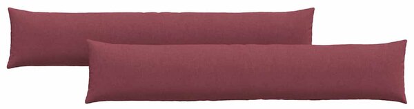 Pohovkové polštáře 2 pcs Víno Červené 200 x 40 cm textil