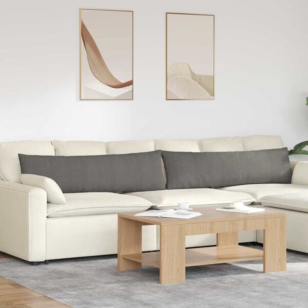 Pohovkové polštáře 2 pcs Světle šedá 145 x 40 cm