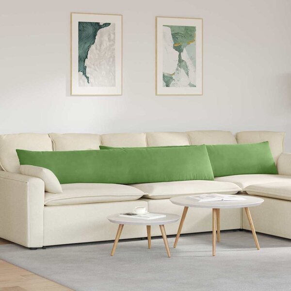 Pohovkové polštáře 2 pcs Světle zelená 200 x 40 cm