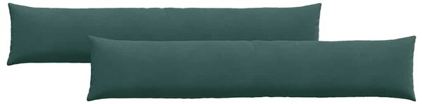 Pohovkové polštáře 2 pcs Tmavě zelená 200 x 40 cm