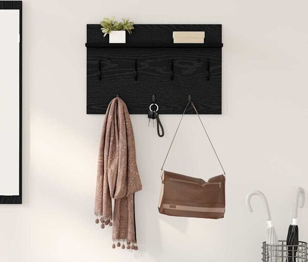 VidaXL Nástěnný věšák na kabáty, počet polic 1 [874434] Barva: Bílá, Velikost: 60 x 40 x 12 cm