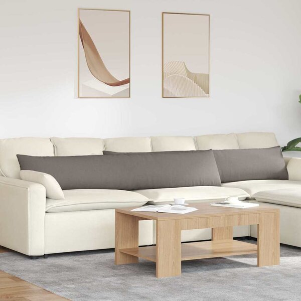 Pohovkové polštáře 2 pcs Taupe 200 x 40 cm textil