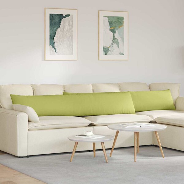 Pohovkové polštáře 2 pcs Světlá zelená 200 x 40 cm textil