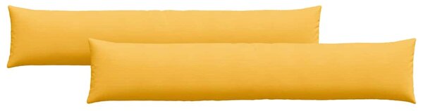 Pohovkové polštáře 2 pcs Světlá žlutá 200 x 40 cm