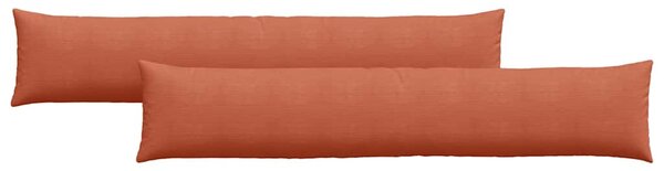 Pohovkové polštáře 2 pcs Červená oranžová 200 x 40 cm
