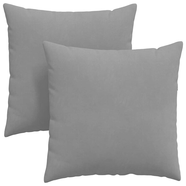 Pohovkové polštáře 2 pcs Tmavě šedá 60 x 60 cm textil