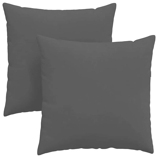Pohovkové polštáře 2 pcs Černá 60 x 60 cm textil