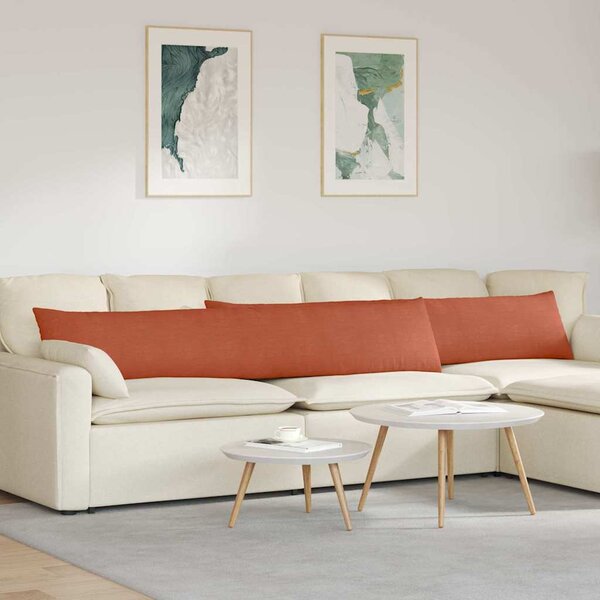 Pohovkové polštáře 2 pcs Červená oranžová 200 x 40 cm