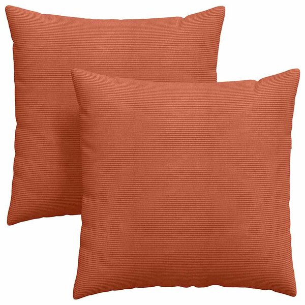 Pohovkové polštáře 2 pcs Červená oranžová 60 x 60 cm