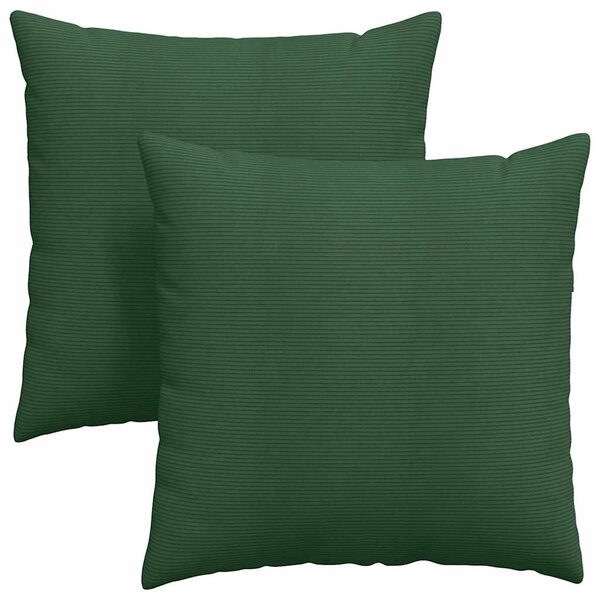 Pohovkové polštáře 2 pcs Tmavě zelená 60 x 60 cm