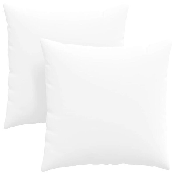 Pohovkové polštáře 2 pcs Bílá 80 x 80 cm textil