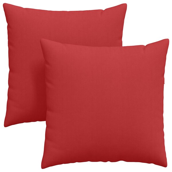 Pohovkové polštáře 2 pcs Červená 80 x 80 cm textil