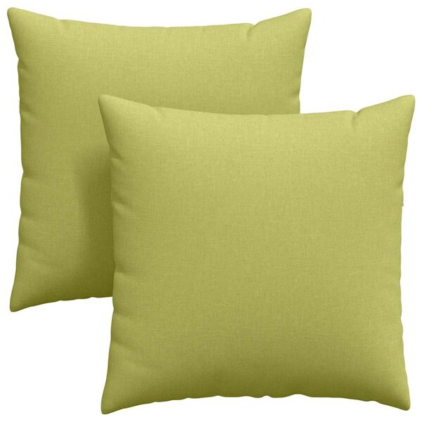 Pohovkové polštáře 2 pcs Světlá zelená 80 x 80 cm textil