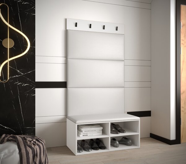 Předsíňová stěna Miro 2 - bílá Barva: Mátová - Manila 11