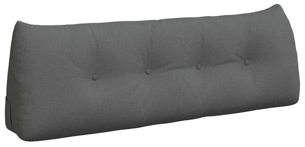 Polštář na záda Tmavě šedá 140 x 24 x 50 cm textil