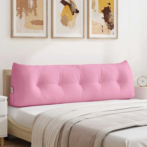 Polštář na záda Růžová 160 x 24 x 50 cm textil