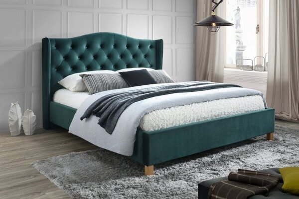 Casarredo - Komfort nábytek Čalouněná postel ASPEN 160x200, zelená