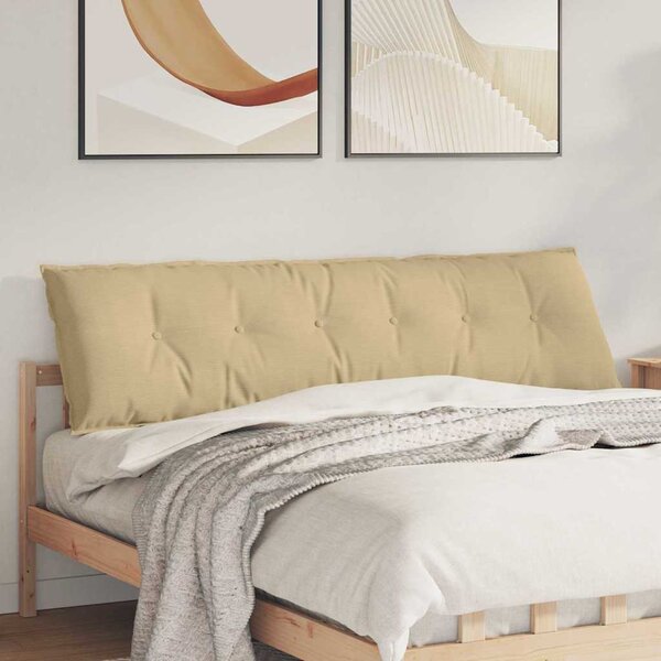 Polštář na záda Šedozelená 180 x 50 cm Žebrovaná látka