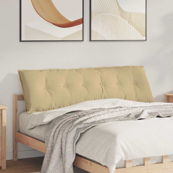 Polštář na záda Šedozelená 160 x 50 cm Žebrovaná látka
