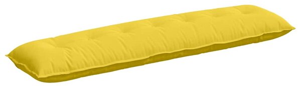 Polštář na záda Světlá žlutá 200 x 19 x 50 cm textil