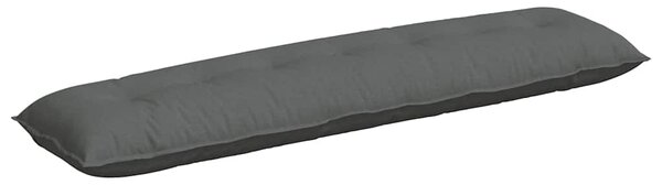 Polštář na záda Tmavě šedá 200 x 19 x 50 cm textil