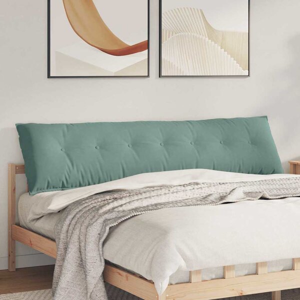 Polštář na záda Mořská zelená 200 x 50 cm Žebrovaná látka
