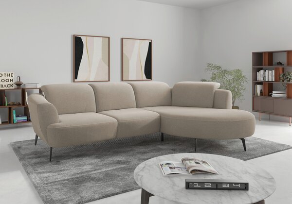 ROHOVÁ SEDAČKA, textil, béžová Sit & More - Sedací soupravy, Online Only